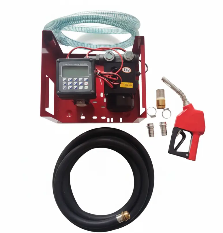 Diesel dispenser kit with preset meter